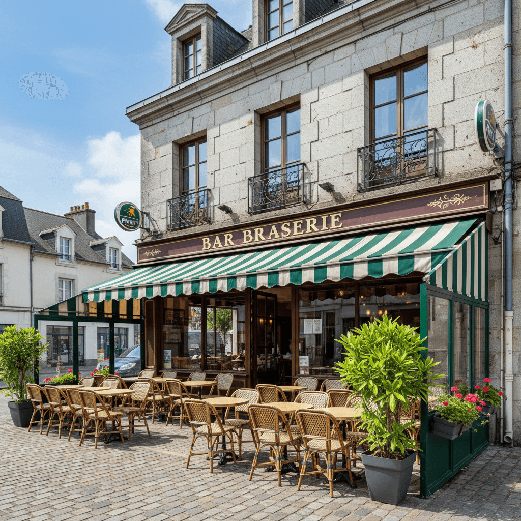 Bar-brasserie à Vannes : terrasse - licence IV - Image 1