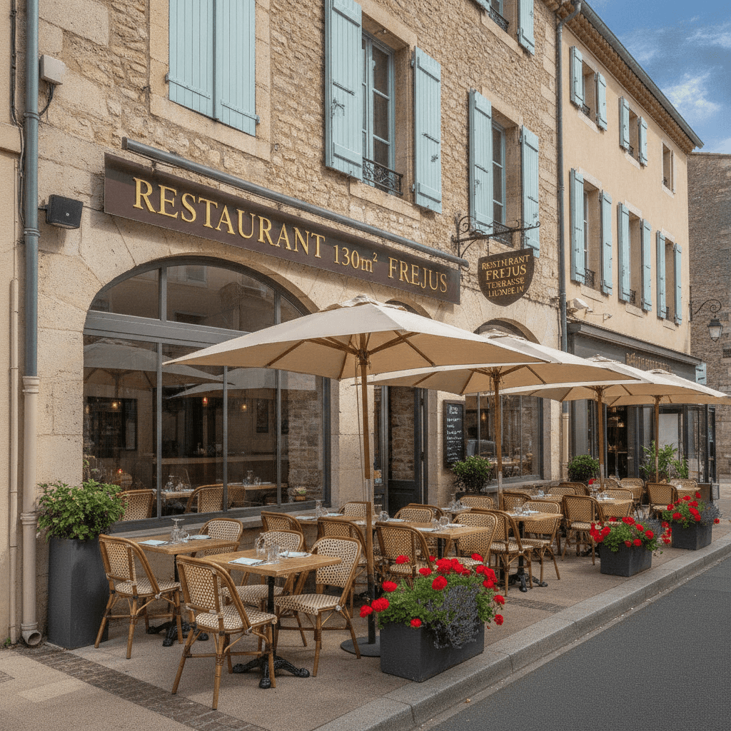 Restaurant 130m² à Fréjus : terrasse - licence IV - Image 1