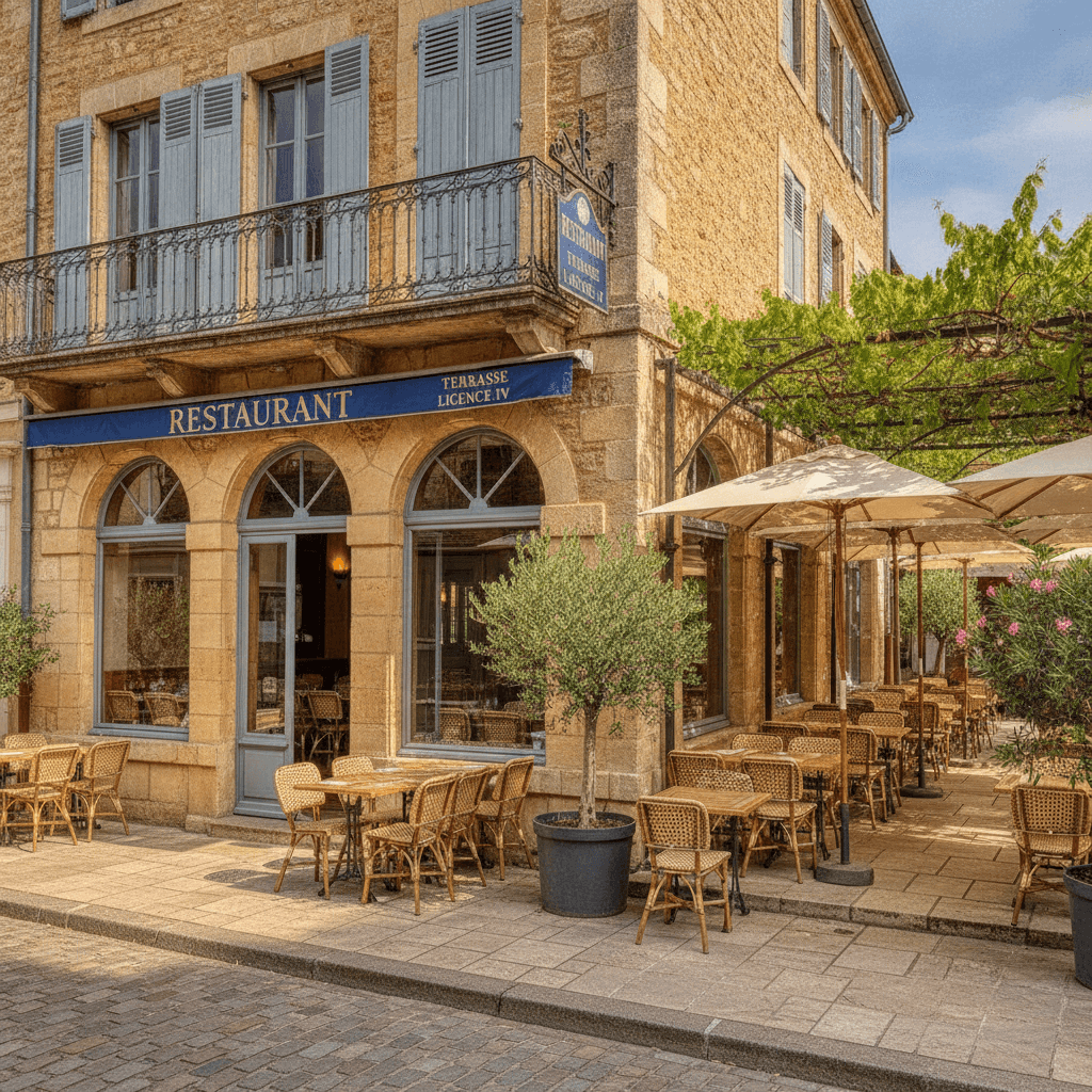 Restaurant 890m² à Seurre : terrasse - licence IV - Image 1