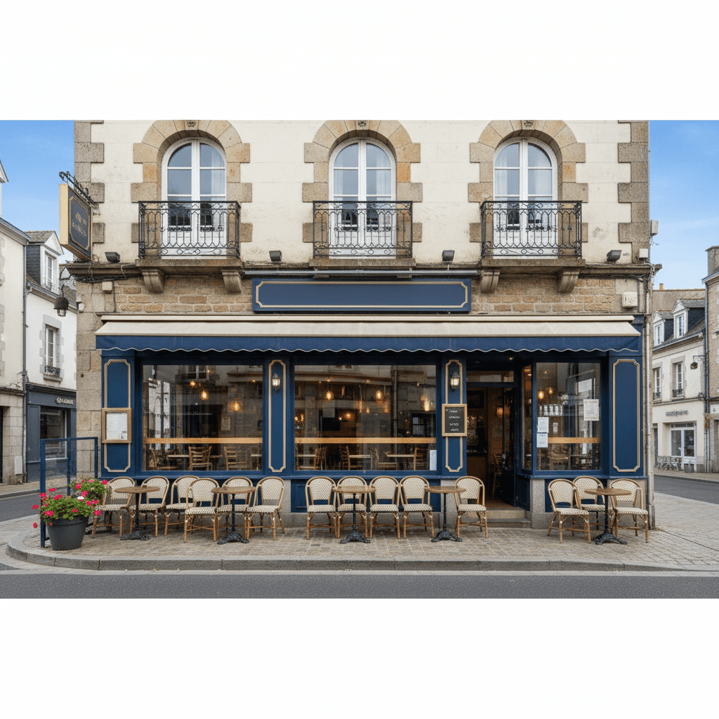 Bar-brasserie 300m² à Saint-Brieuc : terrasse - licence IV - Image 1