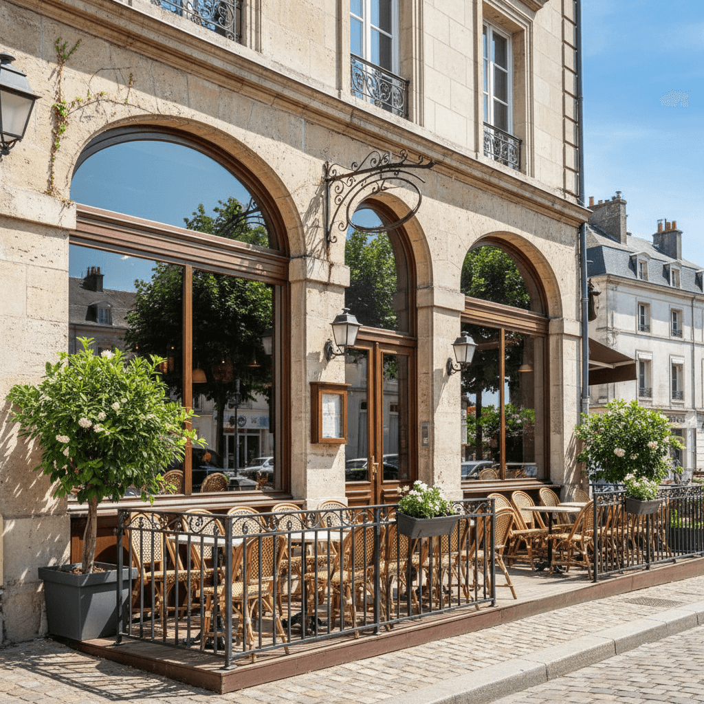 Restaurant 400m² à Le Mans : terrasse - licence IV - Image 1