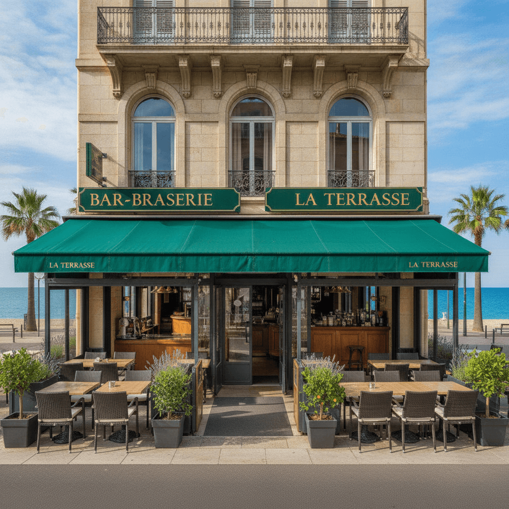 Bar-brasserie 74m² à Roquebrune-Cap-Martin : terrasse - Image 1