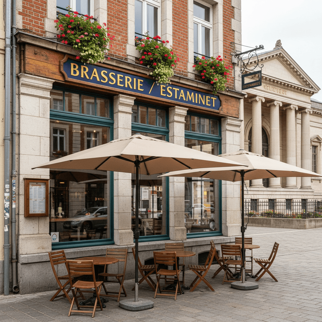 Bar-brasserie à Lille : terrasse