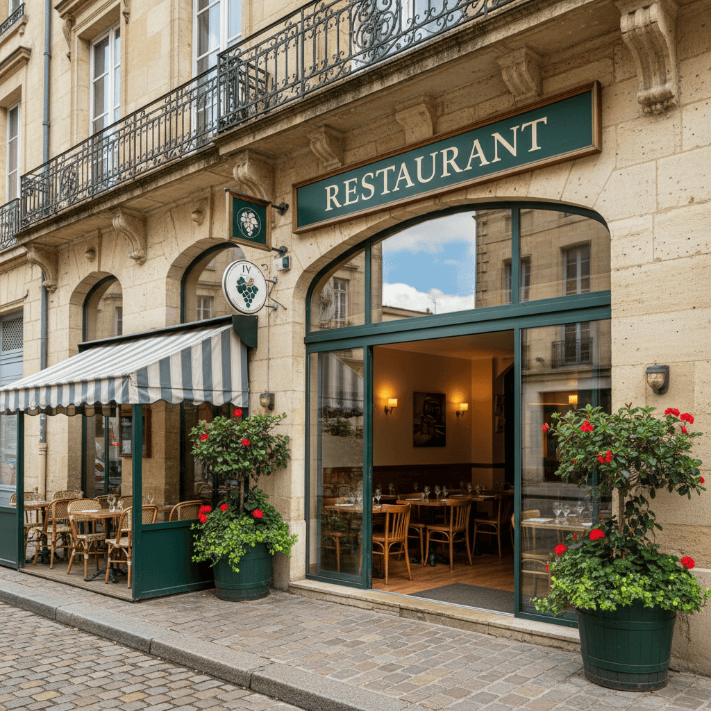 Restaurant 58m² à Bordeaux : terrasse - licence IV