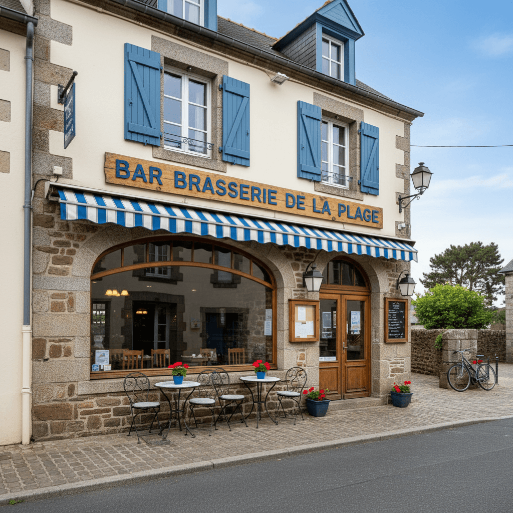 Bar-brasserie 200m² à Camlez : terrasse - licence IV - Image 1