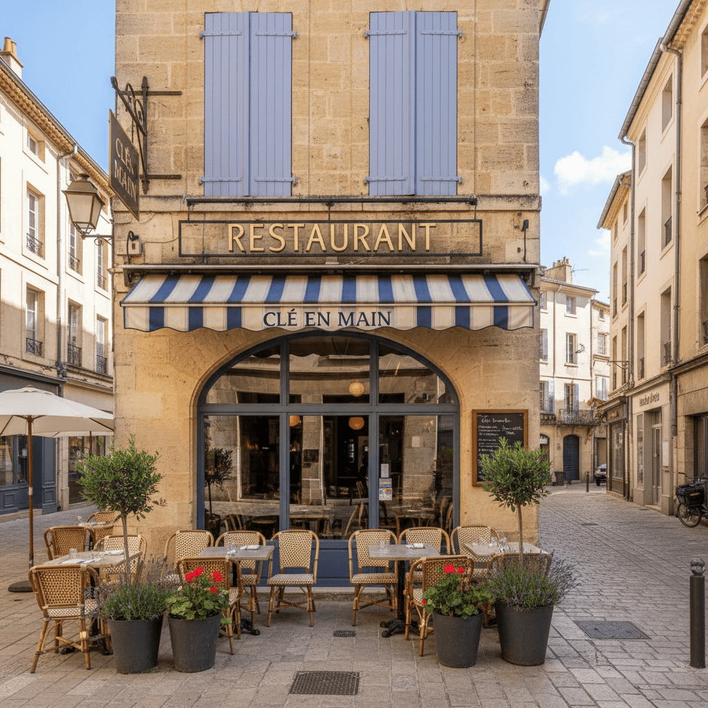 Restaurant 108m² à Aix-En-Provence : terrasse - licence IV