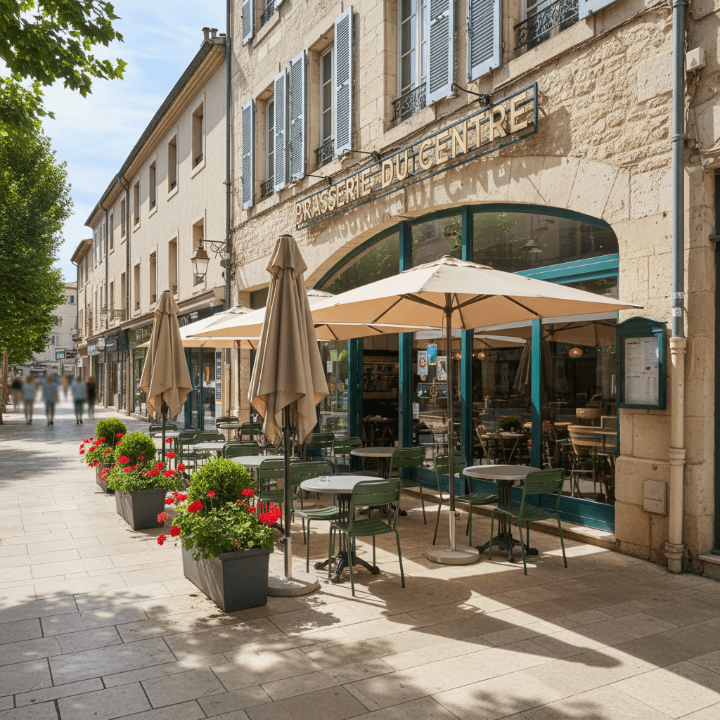 Bar-brasserie 277m² à Le Crès : terrasse - licence IV - Image 1