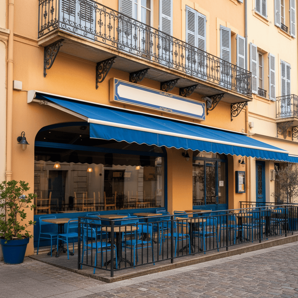 Fast-food 56m² à Nice : terrasse - extraction