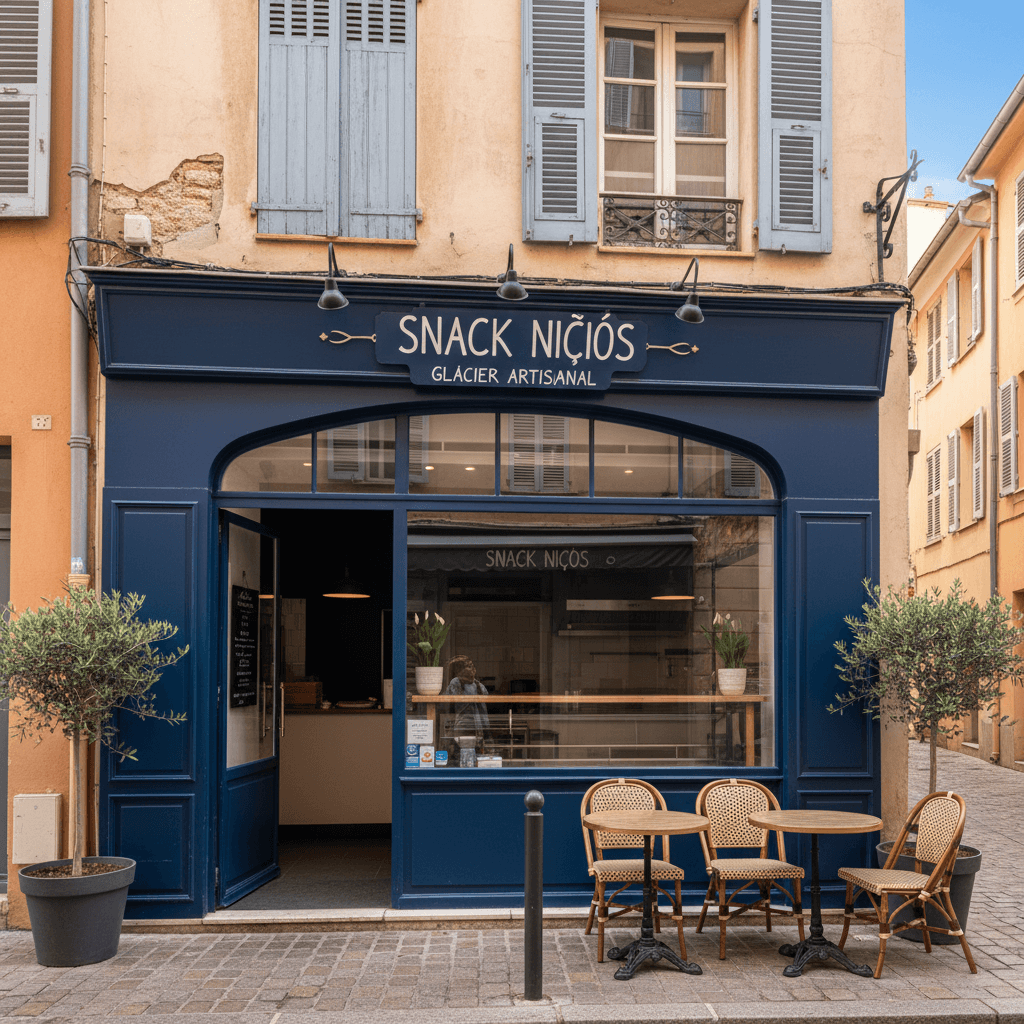 Snack à Nice : cuisine équipée