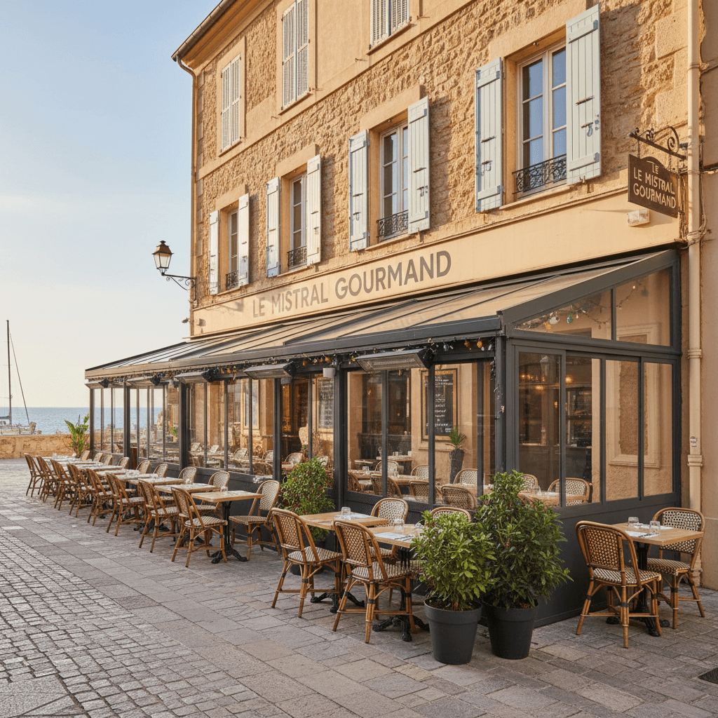 Restaurant 60m² à Marseille : terrasse - licence IV