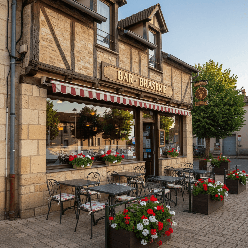 Bar-brasserie à Riscle : terrasse - licence IV - Image 1