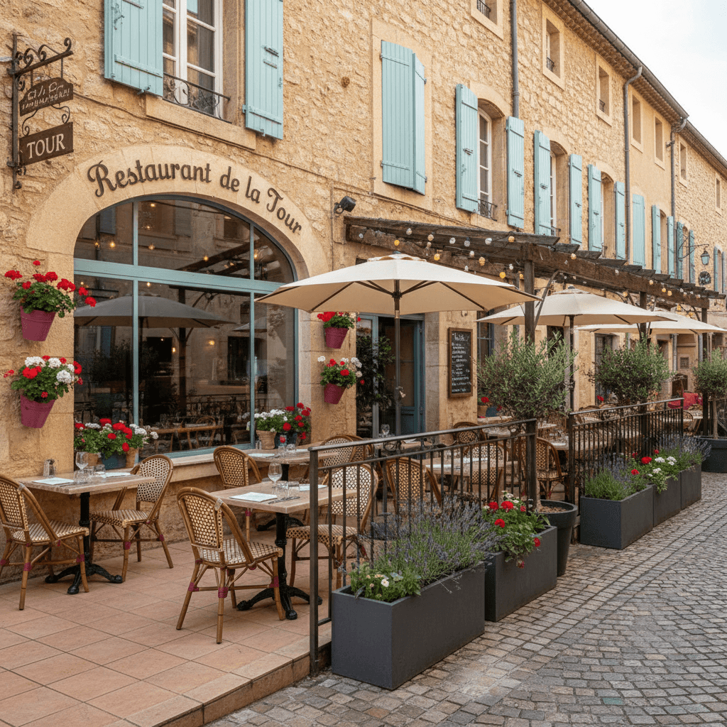 Restaurant 110m² à Biot : terrasse - licence IV - Image 1