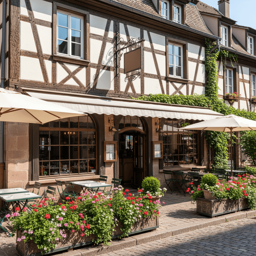 Restaurant 400m² à Colmar : terrasse - licence IV - Image 1