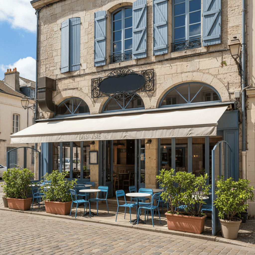 Restaurant à La Rochelle : terrasse - extraction - Image 1