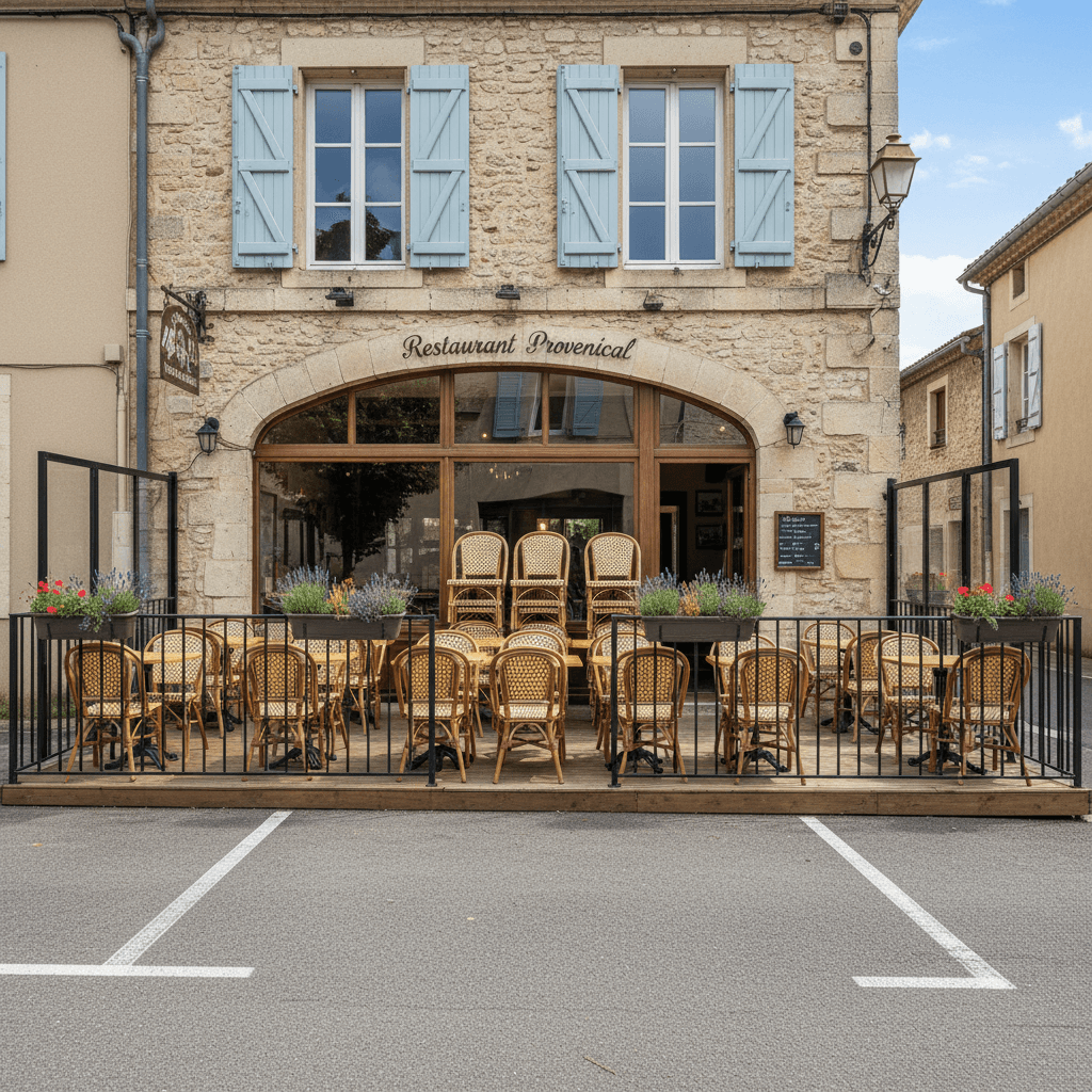 Restaurant 120m² à Pernes : terrasse - licence IV - Image 1