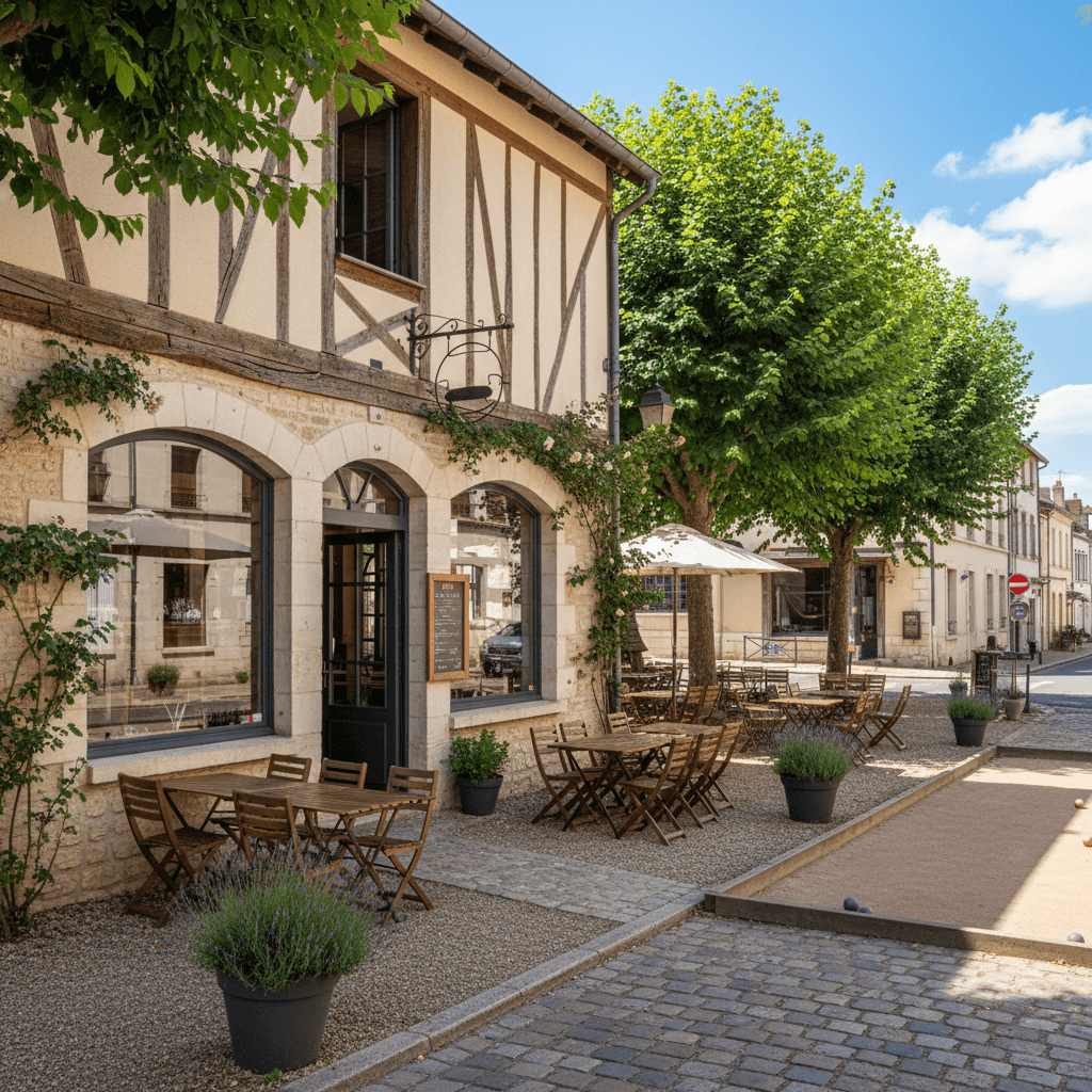 Restaurant 105m² à Lozanne : terrasse - licence IV - Image 1