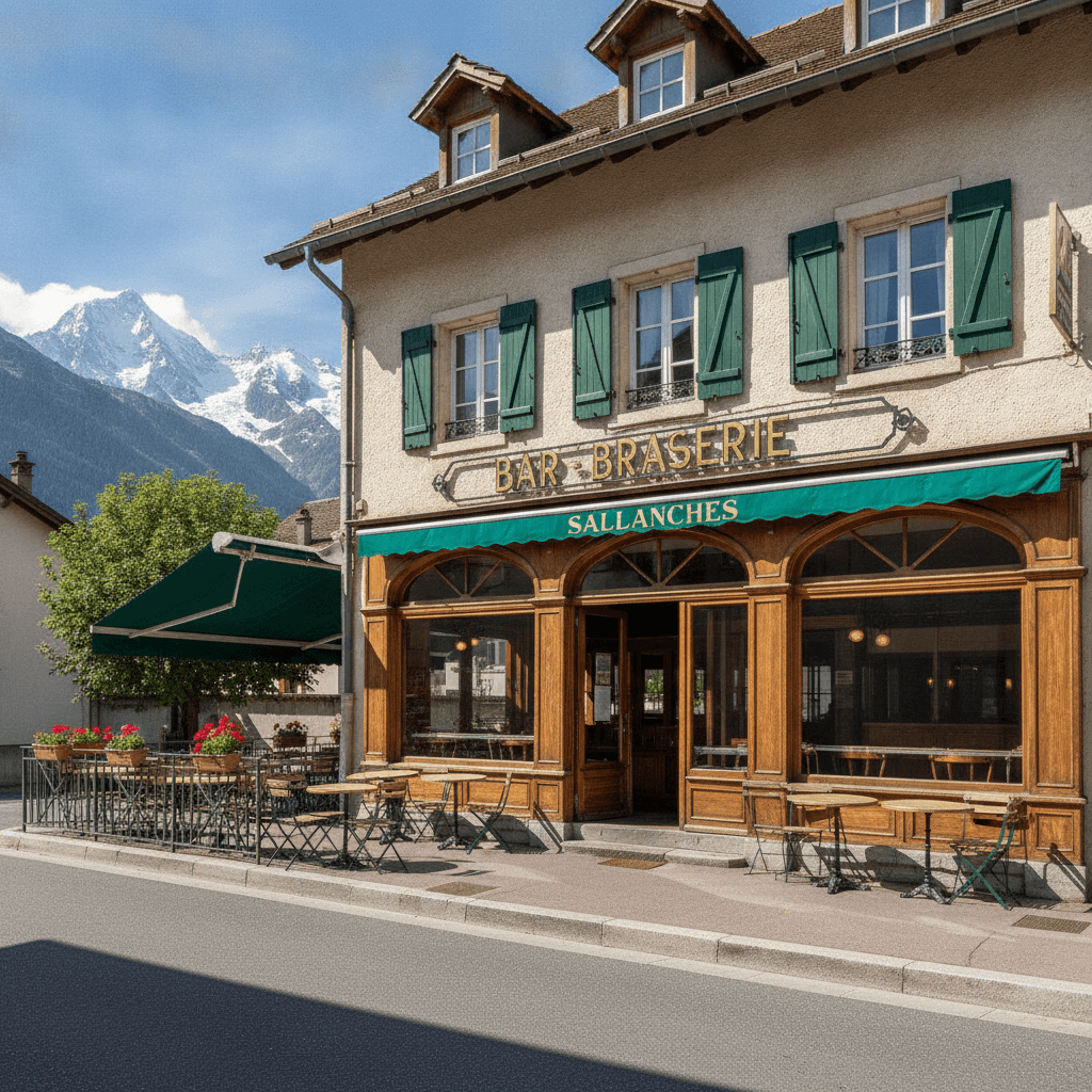 Bar-brasserie 200m² à Sallanches : terrasse - licence IV - Image 1