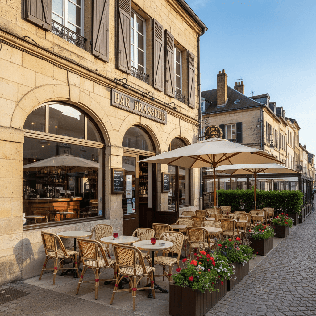 Bar-brasserie 200m² à Dijon : terrasse - licence IV