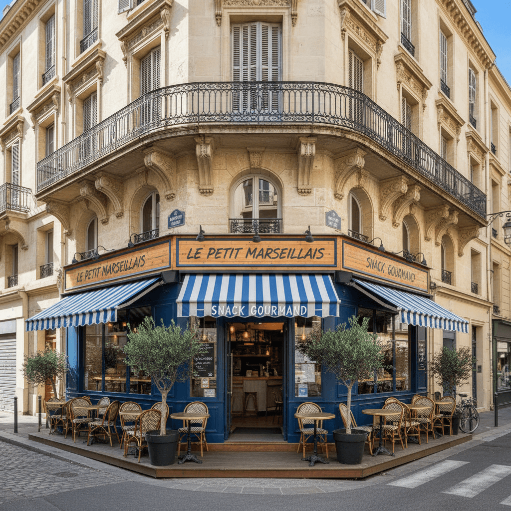 Snack 109m² à Marseille : terrasse