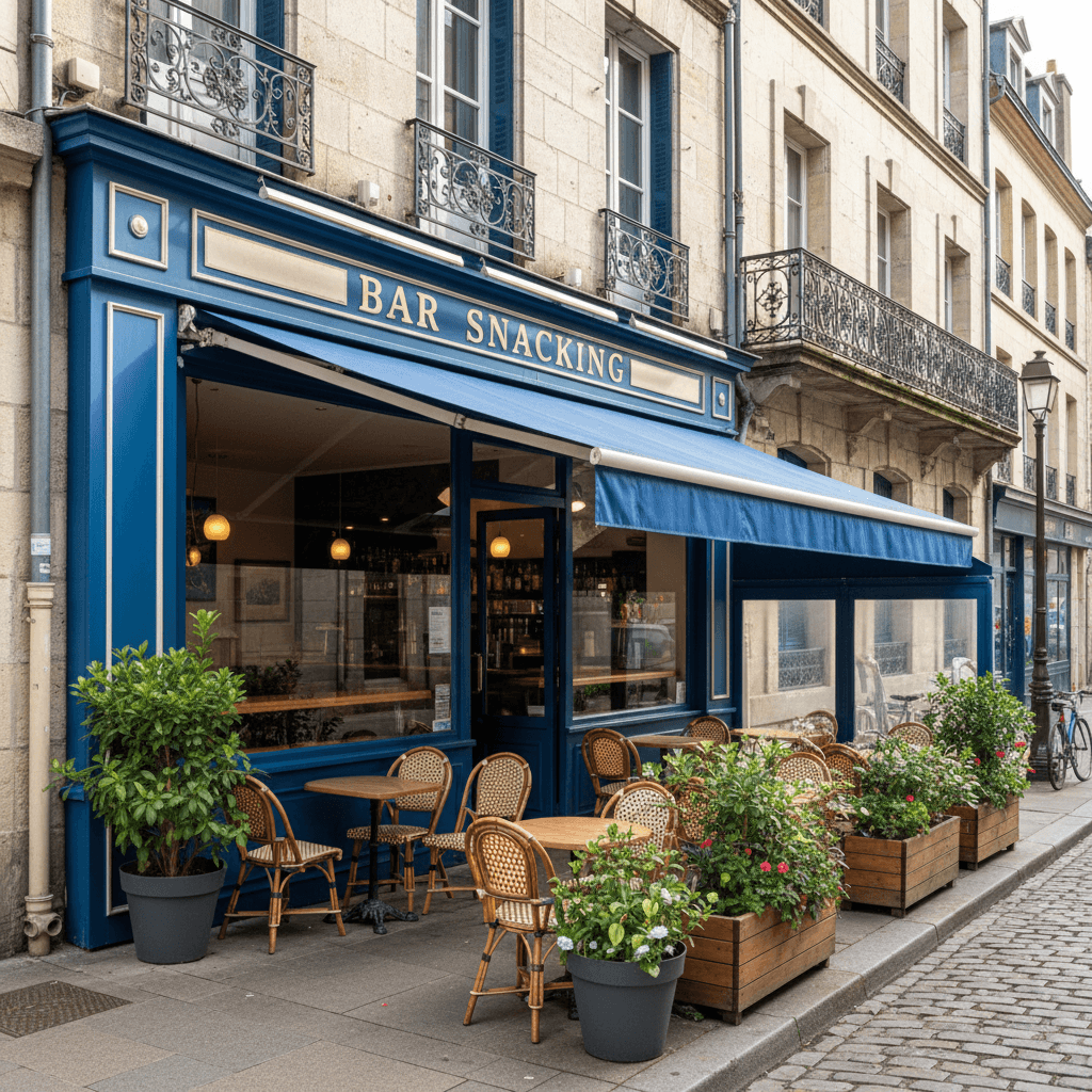 Snack à Rennes : terrasse - extraction