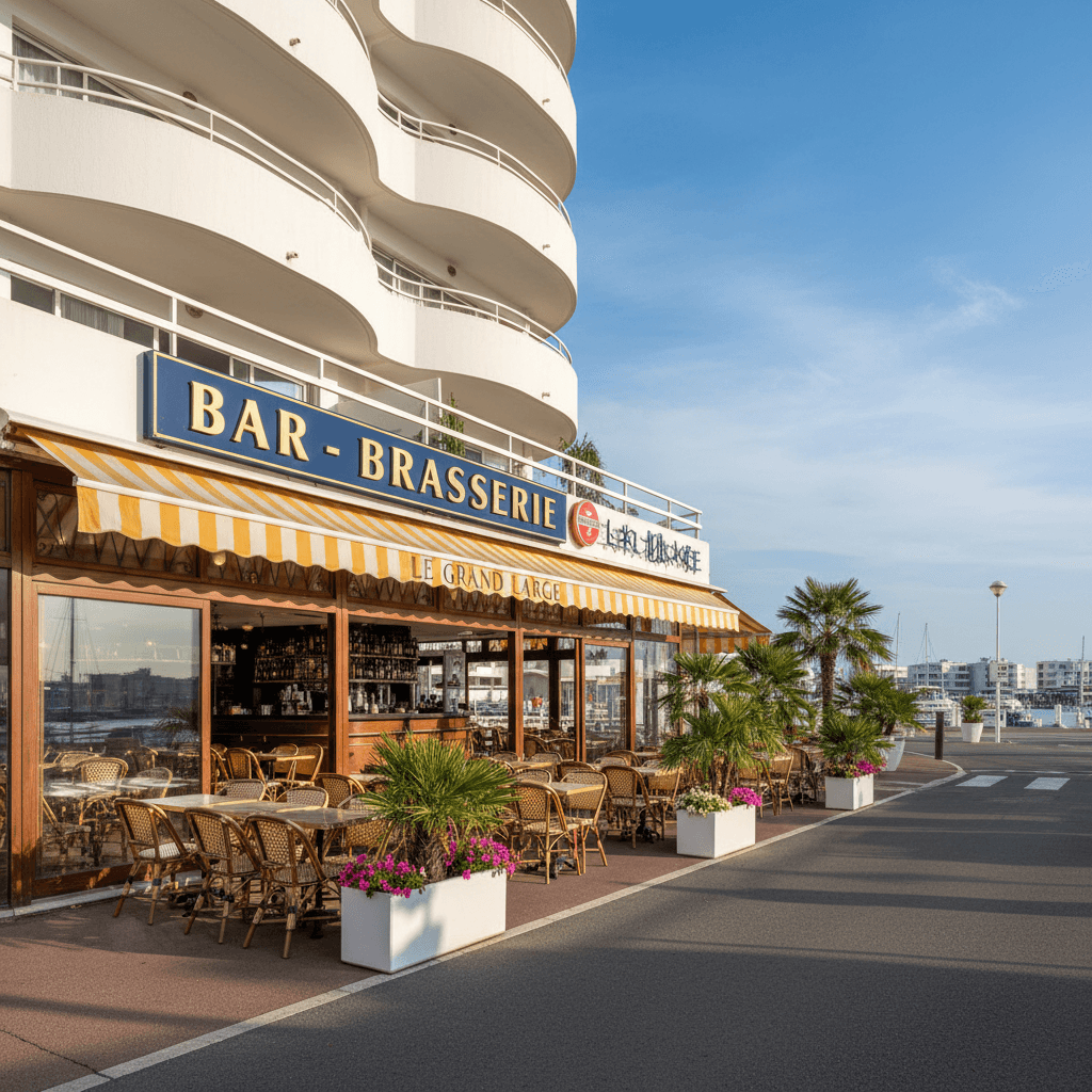 Bar-brasserie à La Grande-Motte : terrasse - licence IV - Image 1