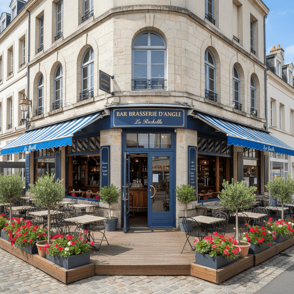 Bar-brasserie 120m² à La Rochelle : terrasse - licence IV - Image 1
