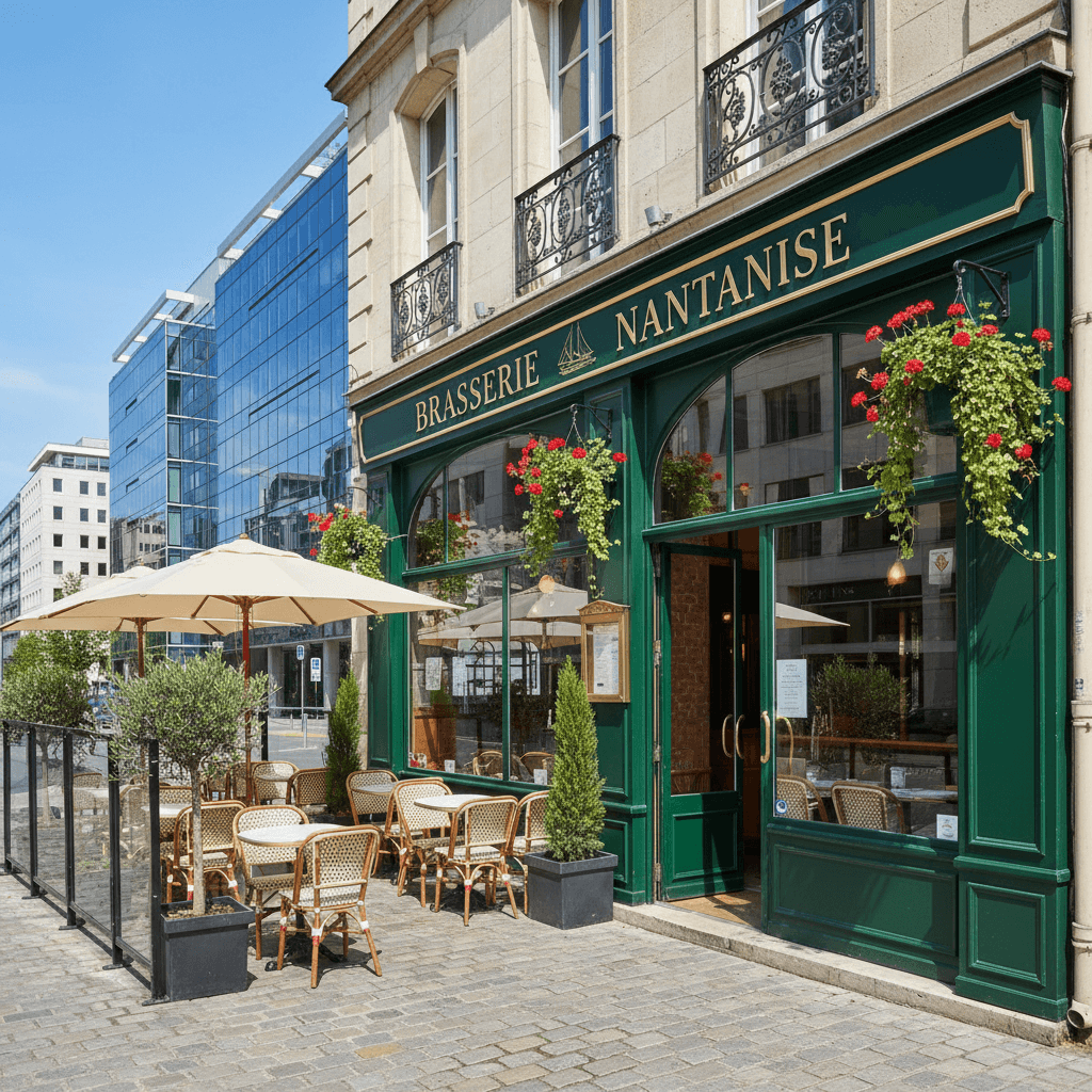Bar-brasserie 188m² à Nantes : terrasse - licence IV - Image 1