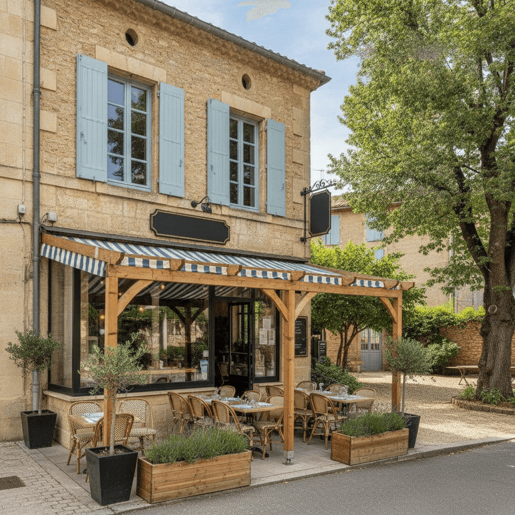 Restaurant 135m² à Nîmes : terrasse - extraction - Image 1
