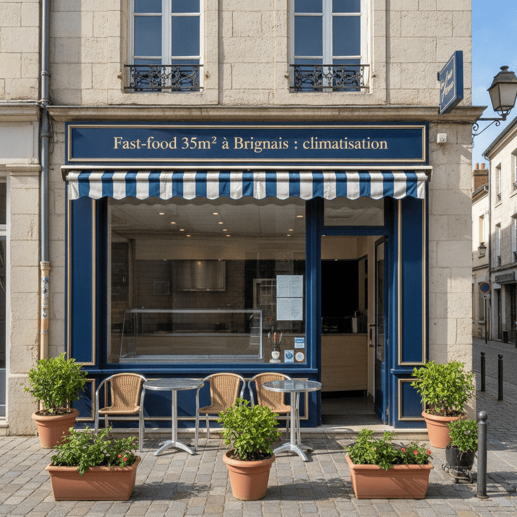 Fast-food 35m² à Brignais : climatisation