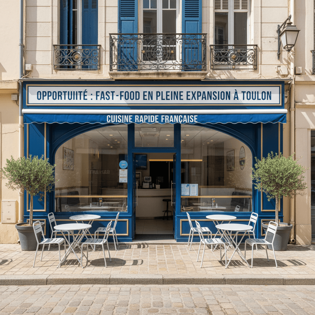 Fast-food 75m² à Toulon : terrasse - cuisine équipée