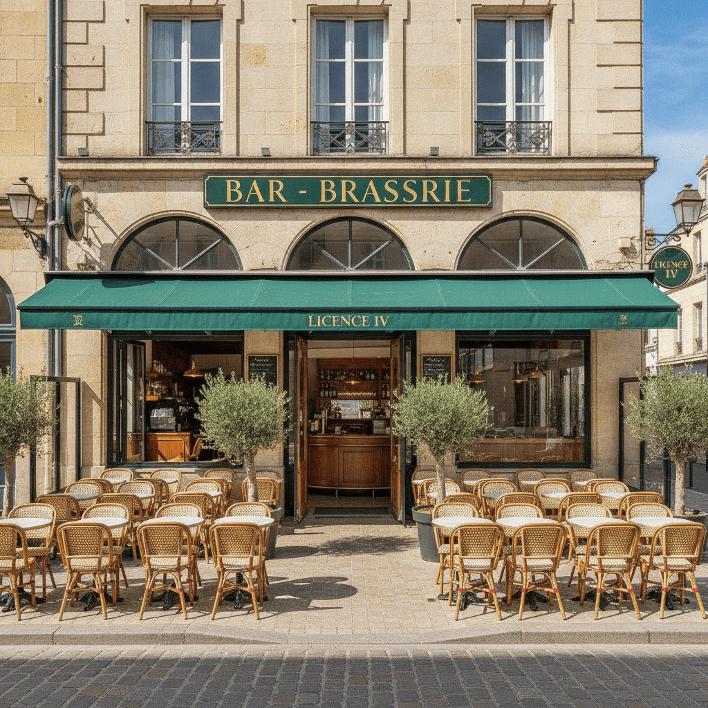 Bar-brasserie à Mont-De-Marsan : terrasse - licence IV - Image 1