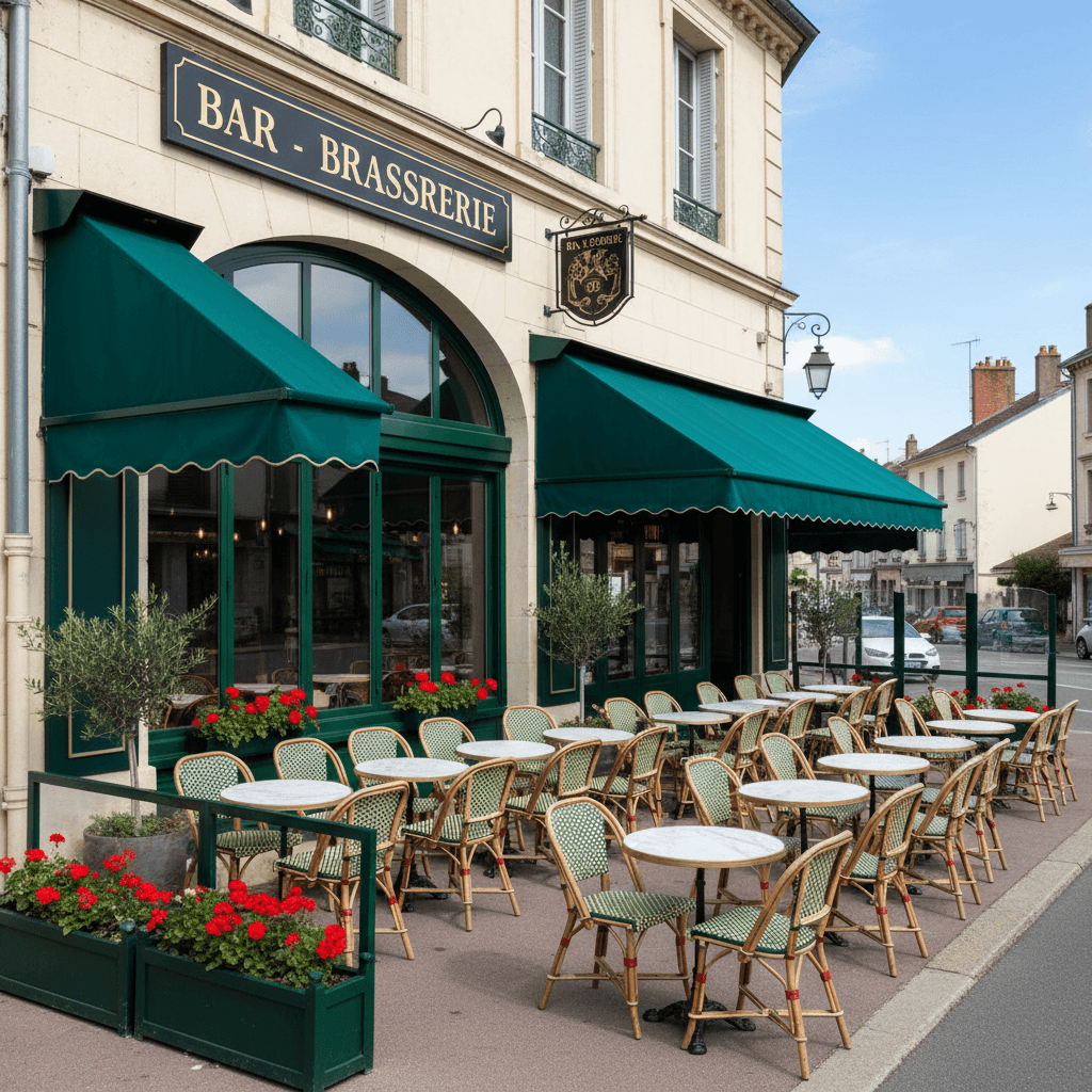 Bar-brasserie 125m² à Portes-Lès-Valence : terrasse - licence IV - Image 1