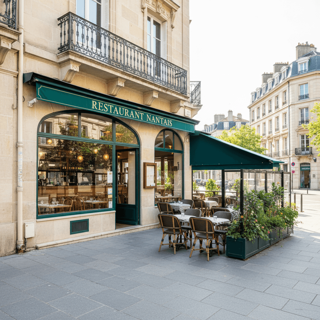 Restaurant 100m² à Nantes : terrasse - extraction - Image 1