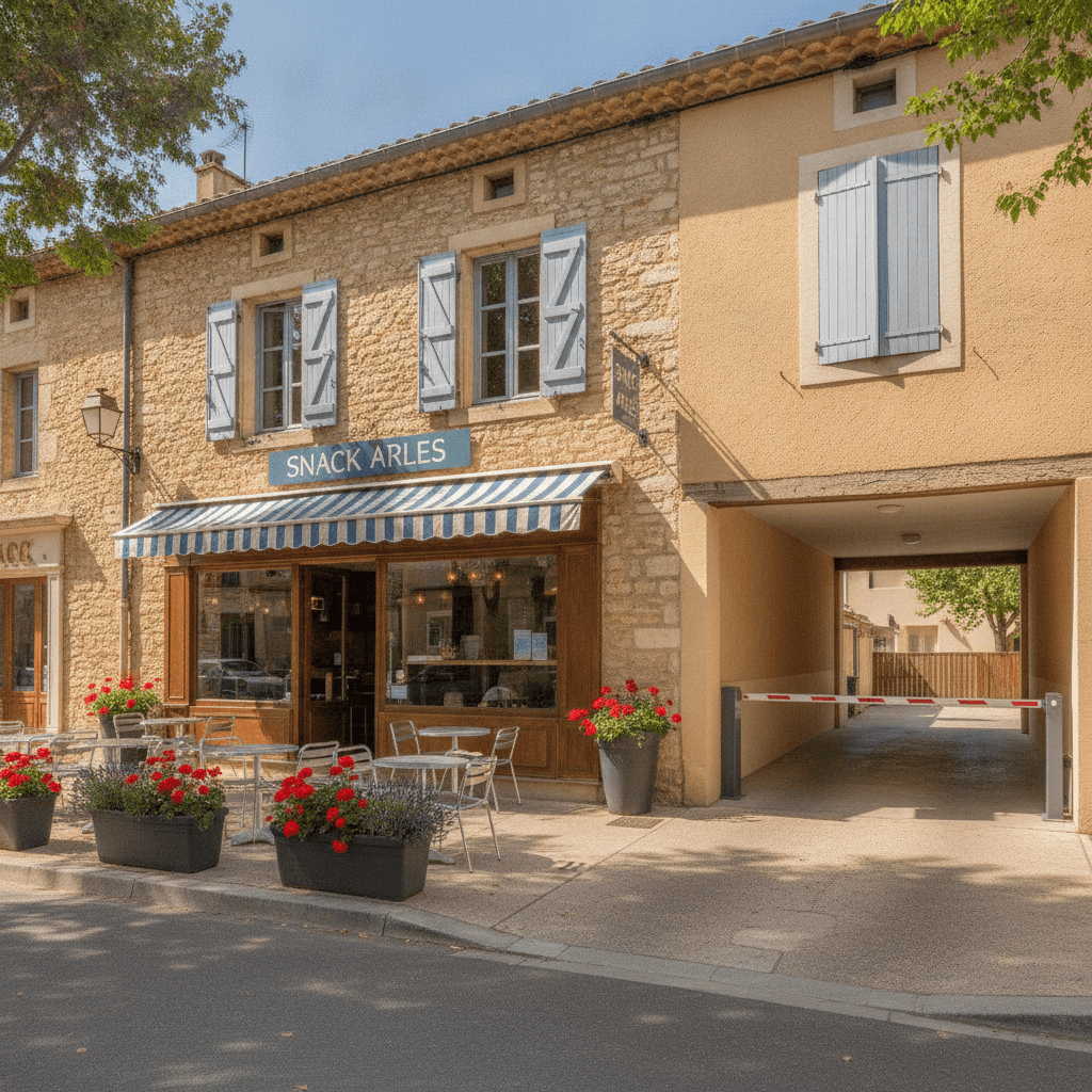 Snack à Arles : terrasse - extraction - Image 1