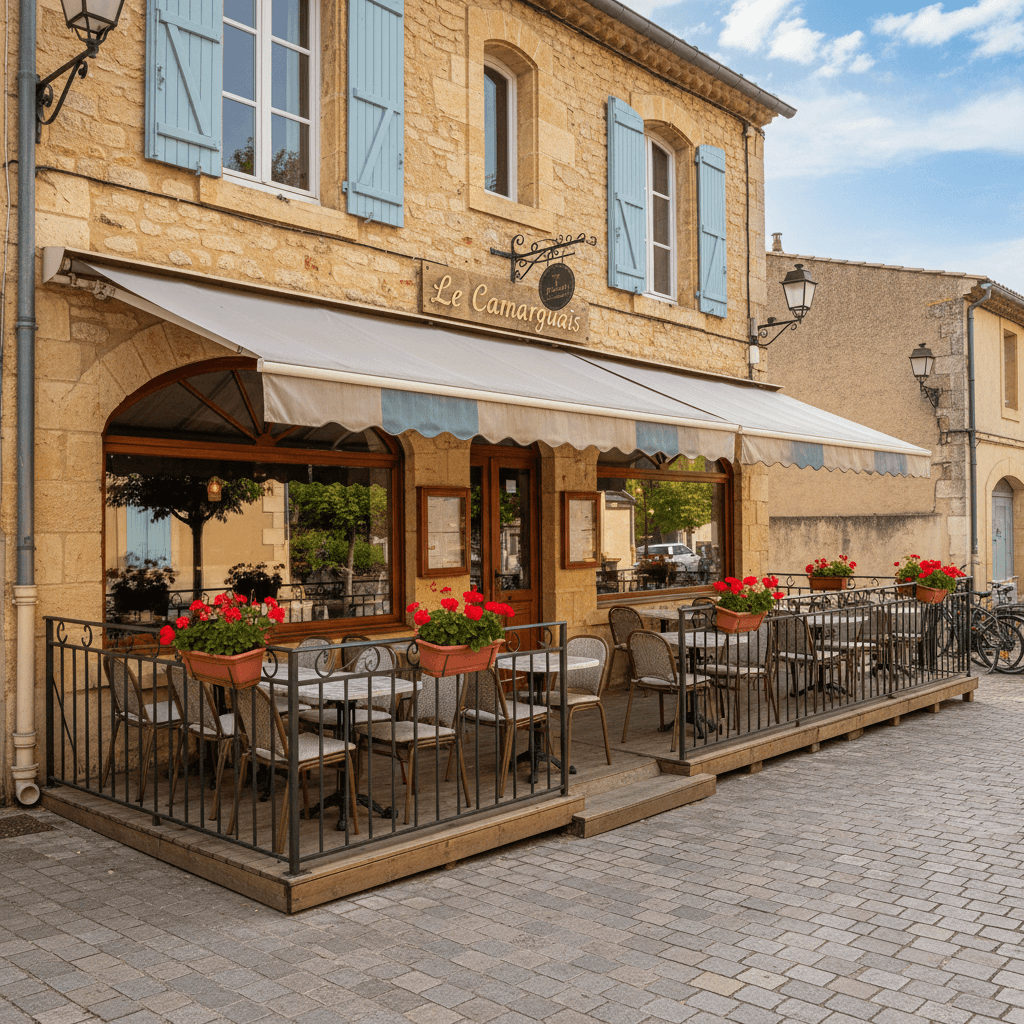 Restaurant 188m² à Vauvert : terrasse - licence IV - Image 1