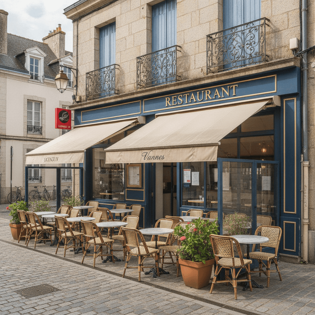 Restaurant à Vannes : terrasse - licence IV