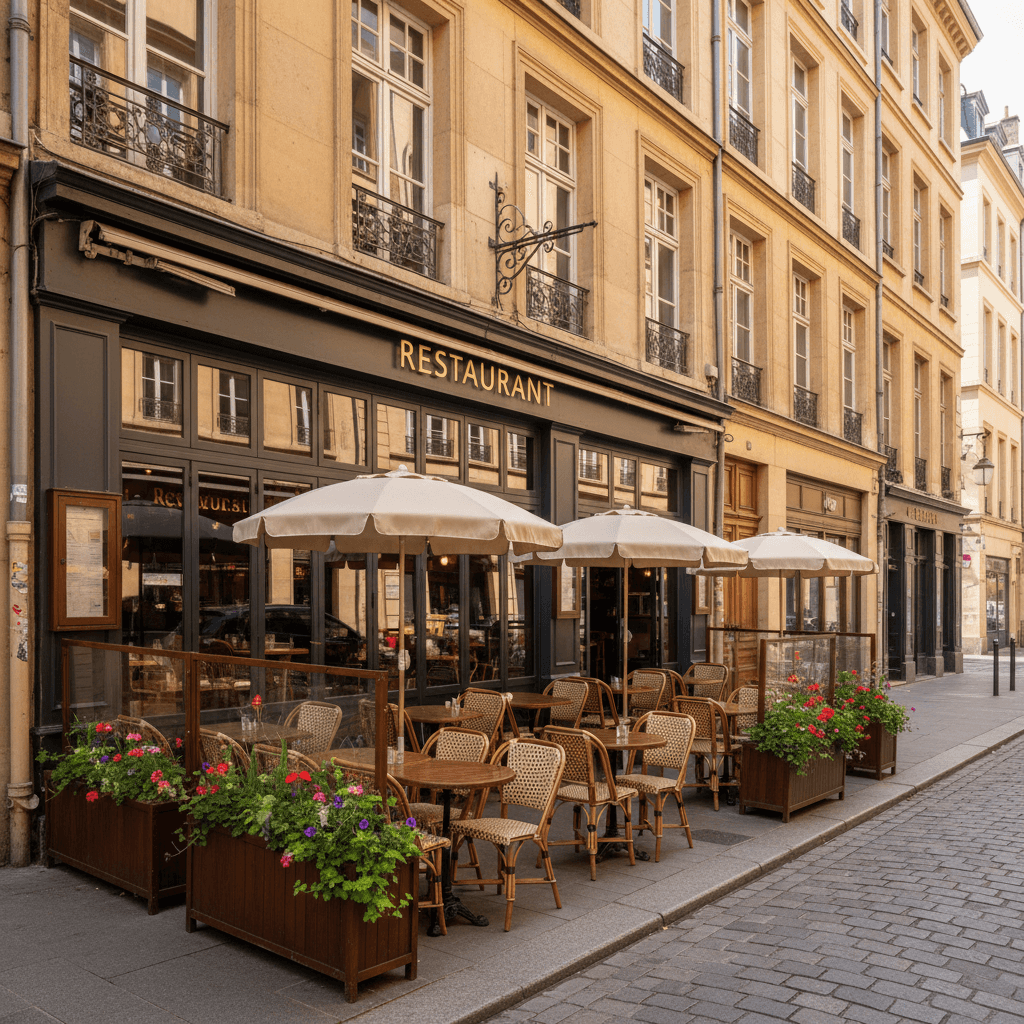 Restaurant 100m² à Lyon : terrasse - extraction