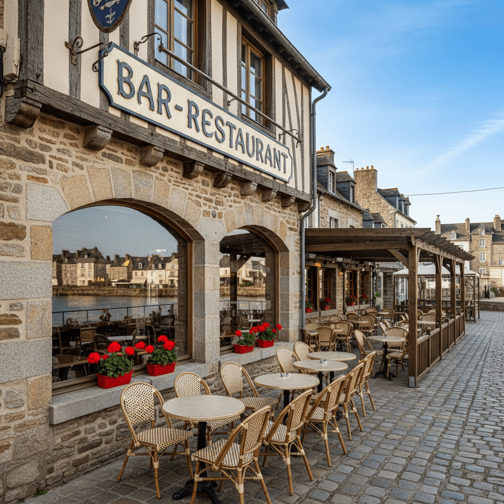 Restaurant à Vannes : terrasse - Image 1