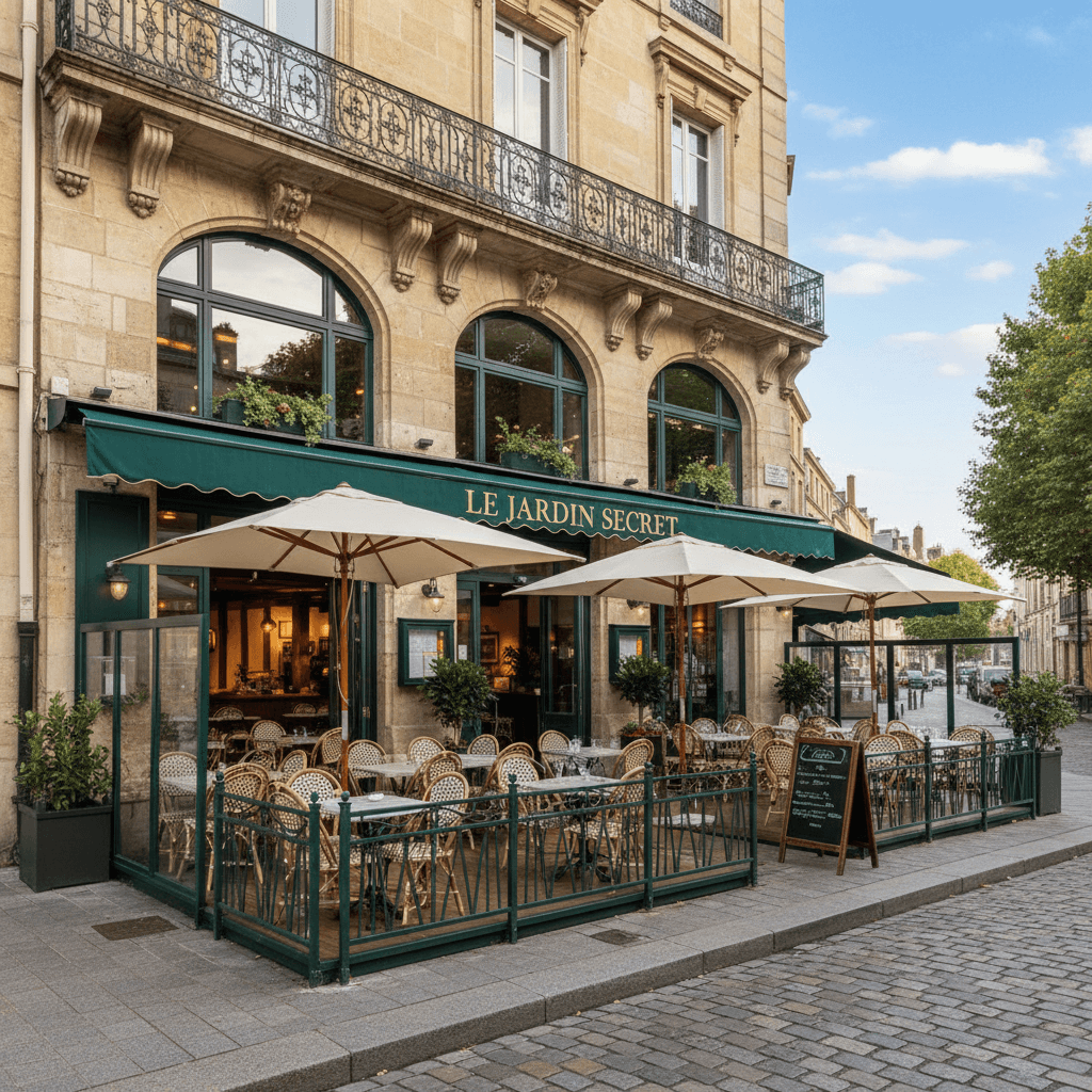 Restaurant 367m² à Bordeaux : terrasse - licence IV