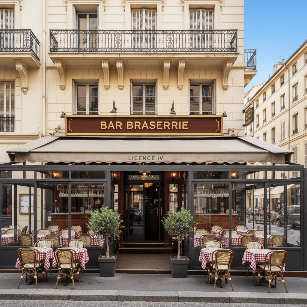 Bar-brasserie 188m² à Nice : terrasse - licence IV