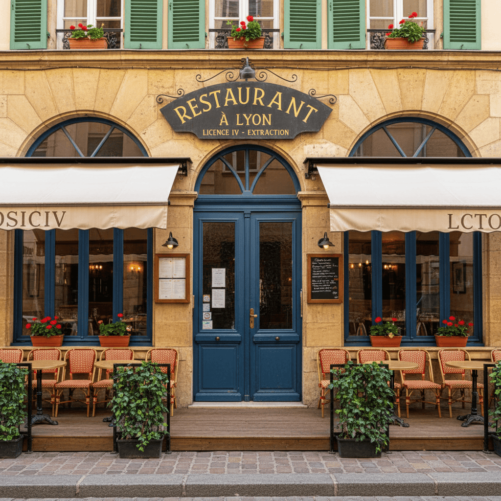 Restaurant à Lyon : licence IV - extraction