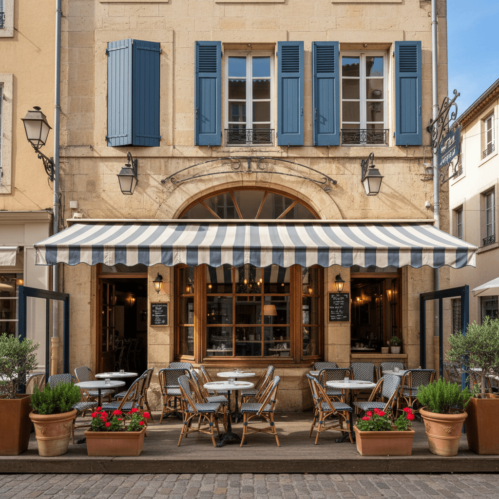 Restaurant à Perpignan : terrasse - extraction - Image 1