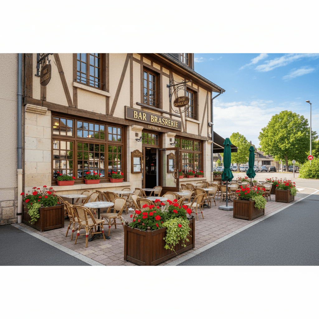 Bar-brasserie 120m² à Divonne-Les-Bains : terrasse - licence IV - Image 1