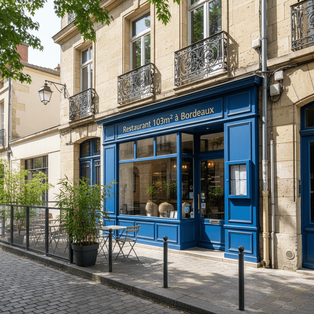 Restaurant 103m² à Bordeaux : terrasse - licence IV