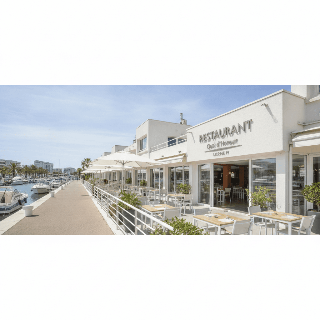 Restaurant 195m² à La Grande-Motte : terrasse - licence IV - Image 1