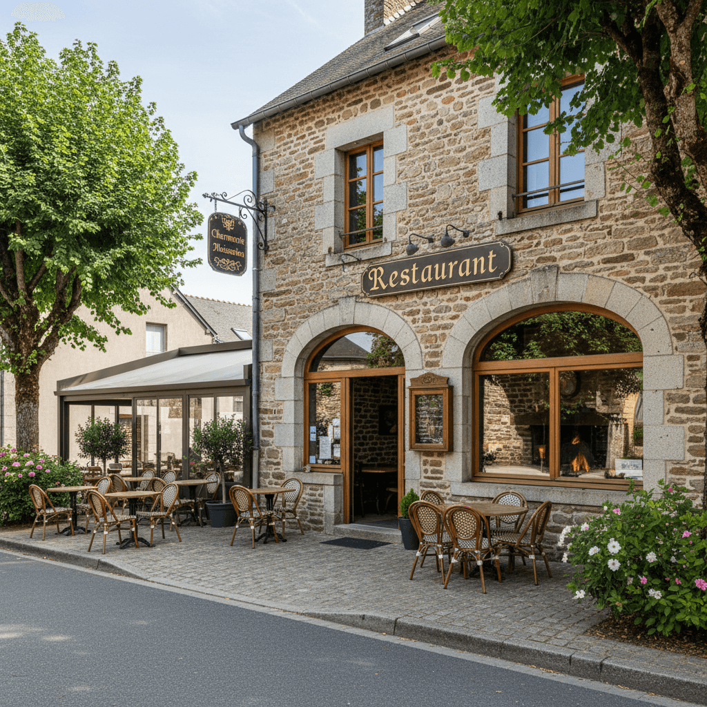 Restaurant 208m² à Locminé : terrasse - licence IV - Image 1