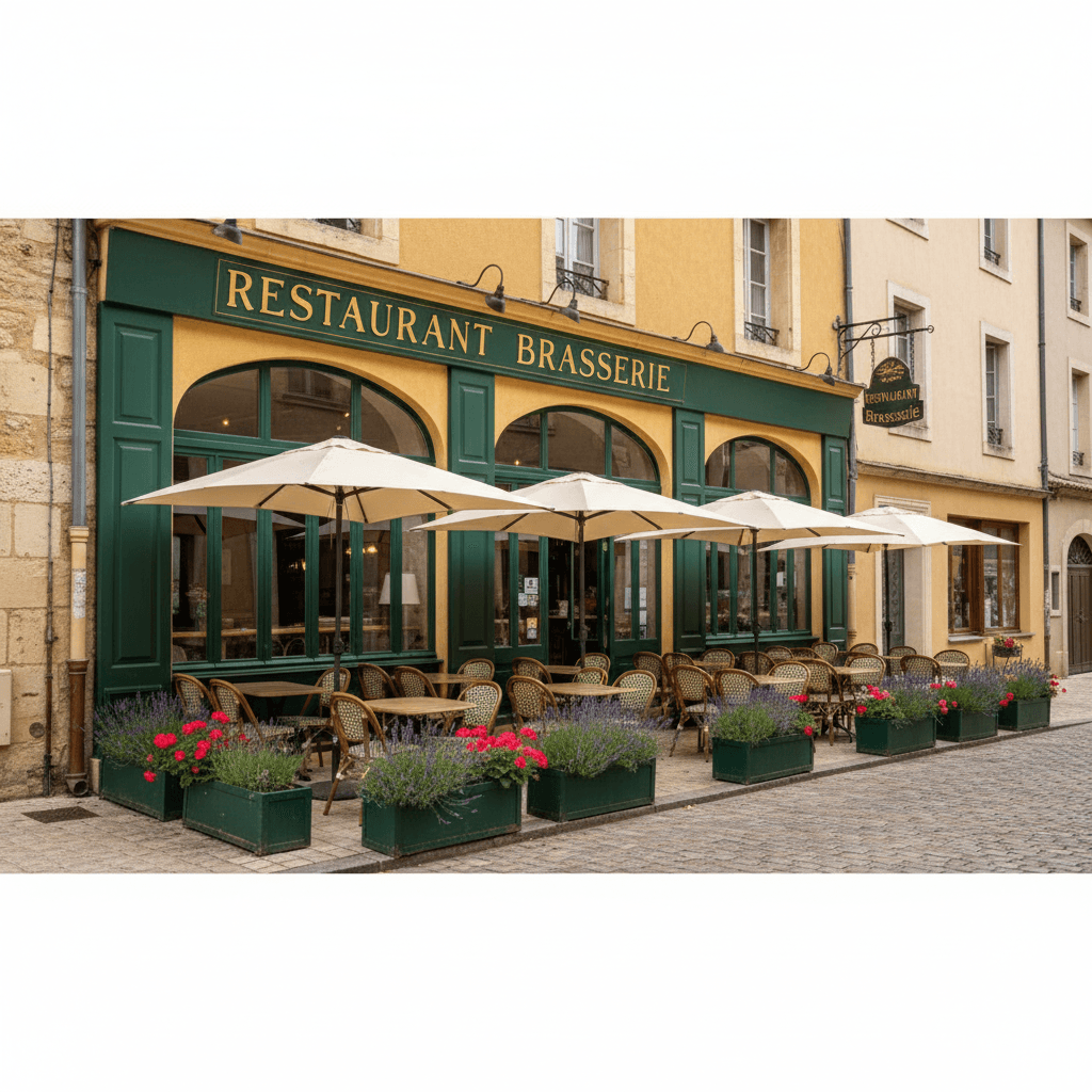 Bar-brasserie 200m² à Maubec : terrasse - licence IV - Image 1