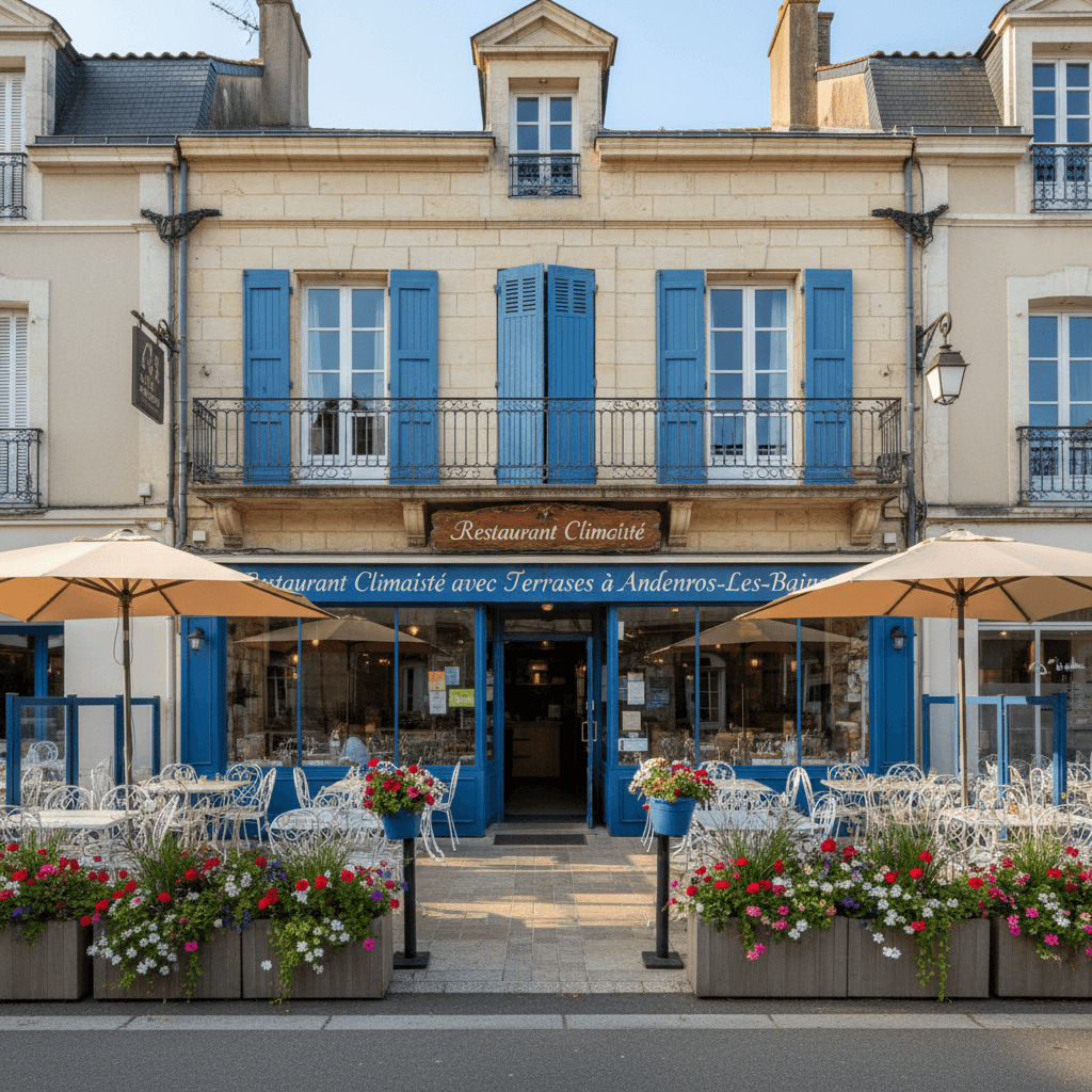 Restaurant 400m² à Andernos-Les-Bains : terrasse - extraction - Image 1
