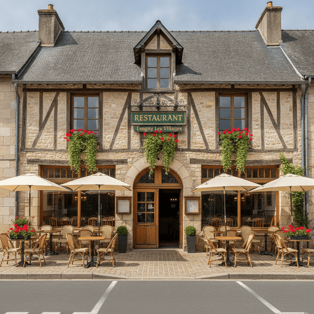 Restaurant 65m² à Longny Les Villages : terrasse - licence IV - Image 1