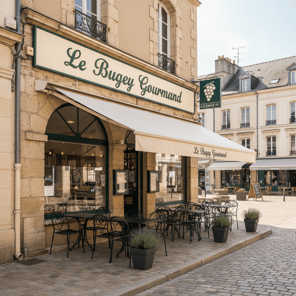 Restaurant à Ambérieu-En-Bugey : terrasse - licence IV - Image 1